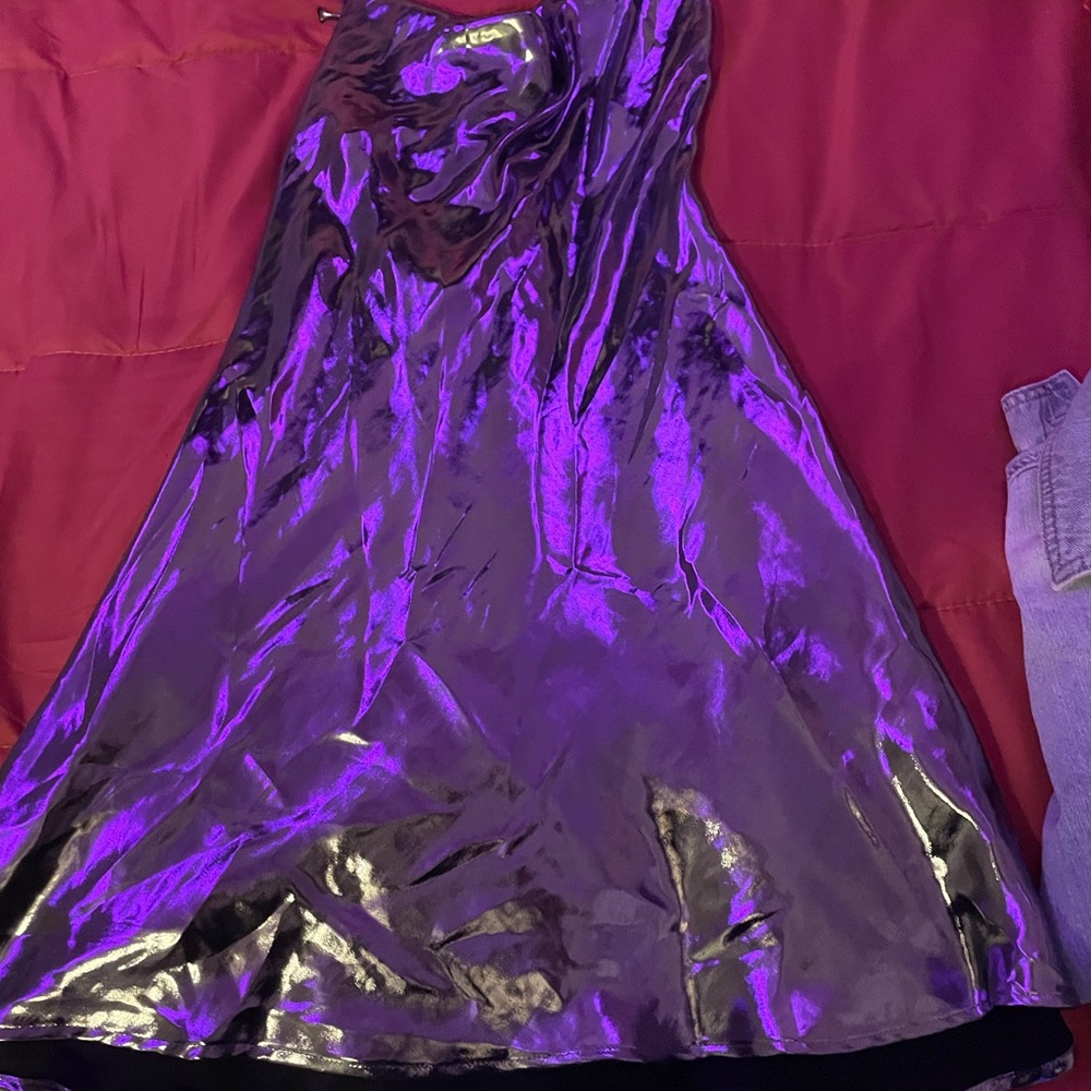 Shiny Purple Dress